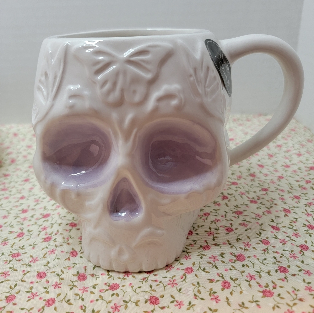 Skull Coffee Mug Hand Painted‎